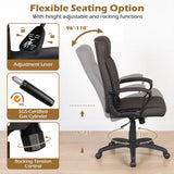 Ergonomic Office Chair with Rocking Function - Faux Leather