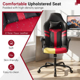 Ergonomic Gaming Chair with Removable Head Pillow & Rocking