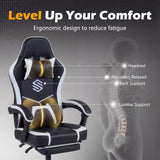 Gaming Chair Height Adjustable Computer Chair with Headrest Ergonomic Office Task Chair