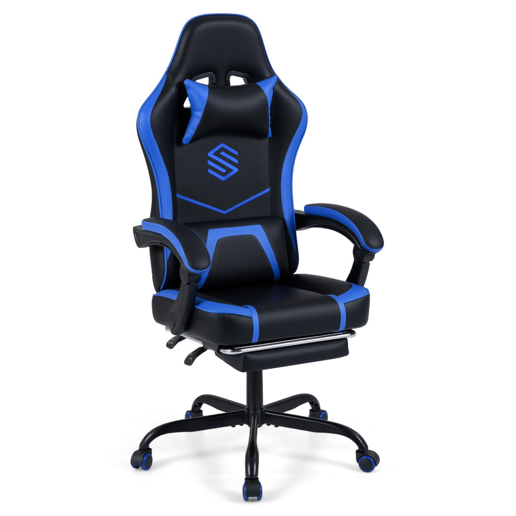Gaming Chair Height Adjustable Computer Chair with Headrest Ergonomic Office Task Chair