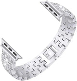 Apple Watch Bedazzled Stainless Steel Strap - Elegant Design