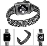 Apple Watch Bedazzled Stainless Steel Strap - Elegant Design