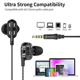 STEVVEX Wired Earphone Headphones with Microphone Dual Driver Phone Earphones Type C Ear phones