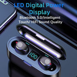 Wireless Headphones Bluetooth 5.0 Earphone TWS HIFI Mini In-ear Sports Running Headset Support iOS/Android Phones HD Call