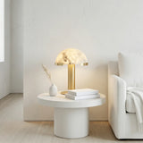 Hemispherical Alabaster Table Lamp