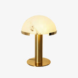 Hemispherical Alabaster Table Lamp