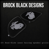 98-2024+ Road Glide 3D USMC speakers grill covers set