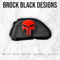 98-2024+ Road Glide 3D punisher speakers grill covers set