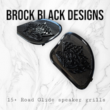 98-2024+ Road Glide 3D Fast Johnny speakers grill covers set