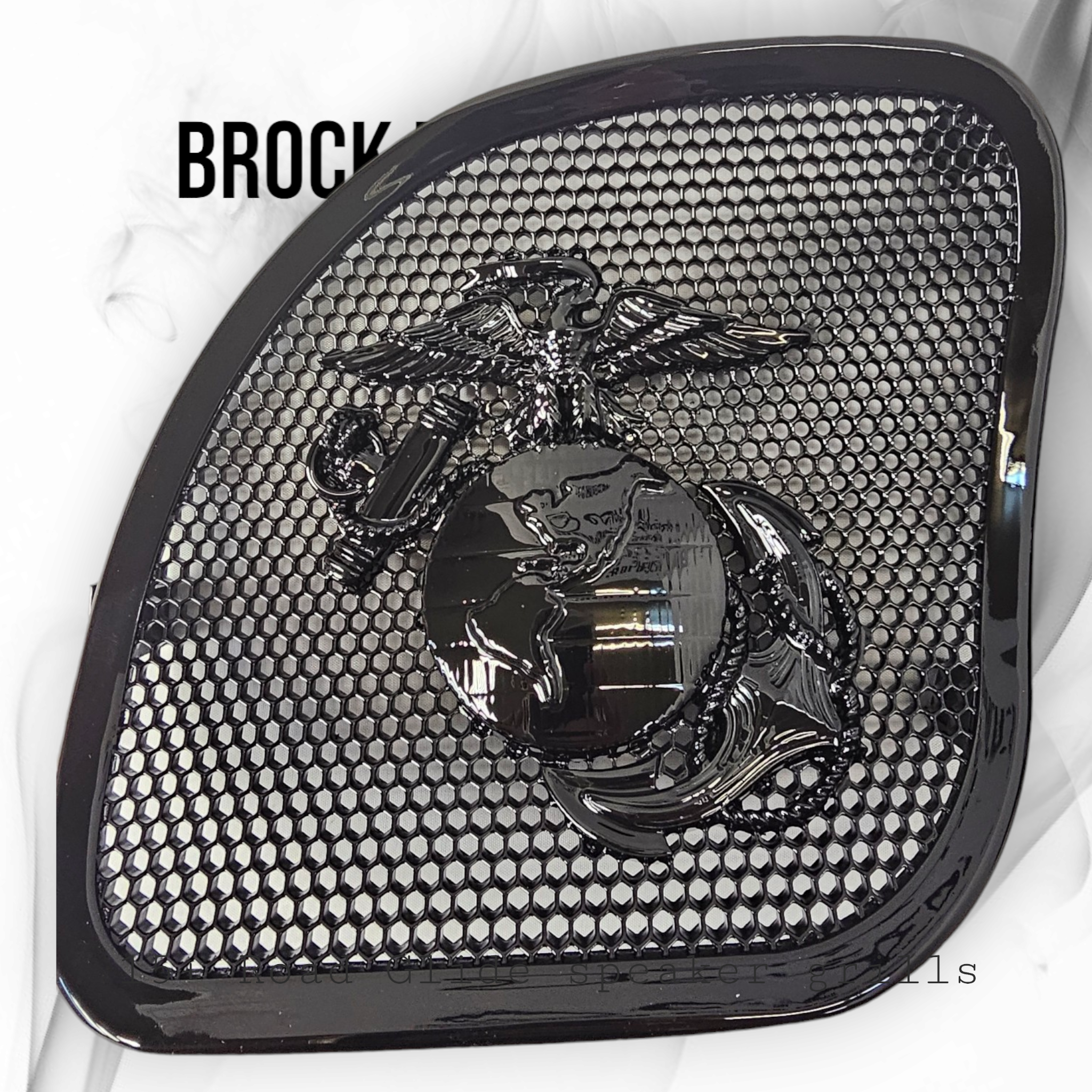 98-2024+ Road Glide 3D USMC speakers grill covers set