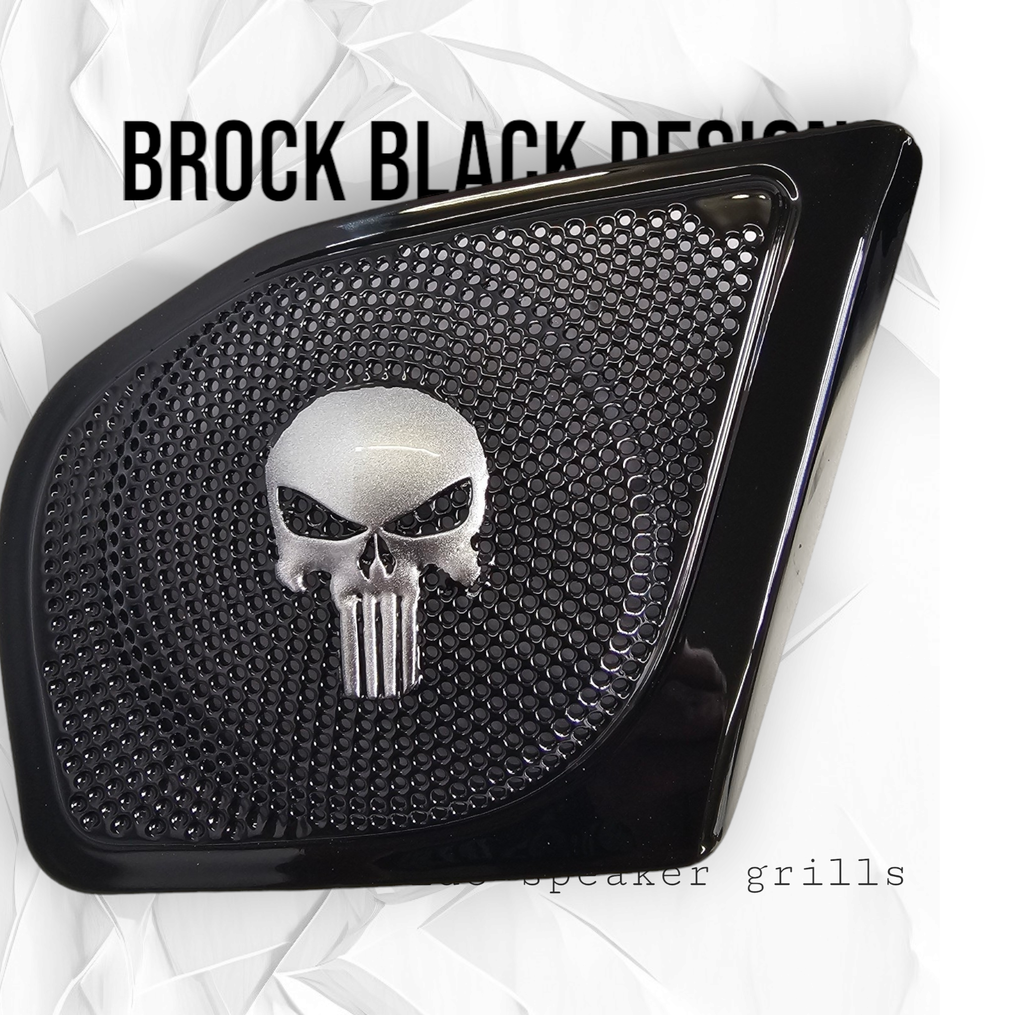 98-2024+ Road Glide 3D punisher speakers grill covers set