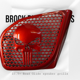 98-2024+ Road Glide 3D punisher speakers grill covers set