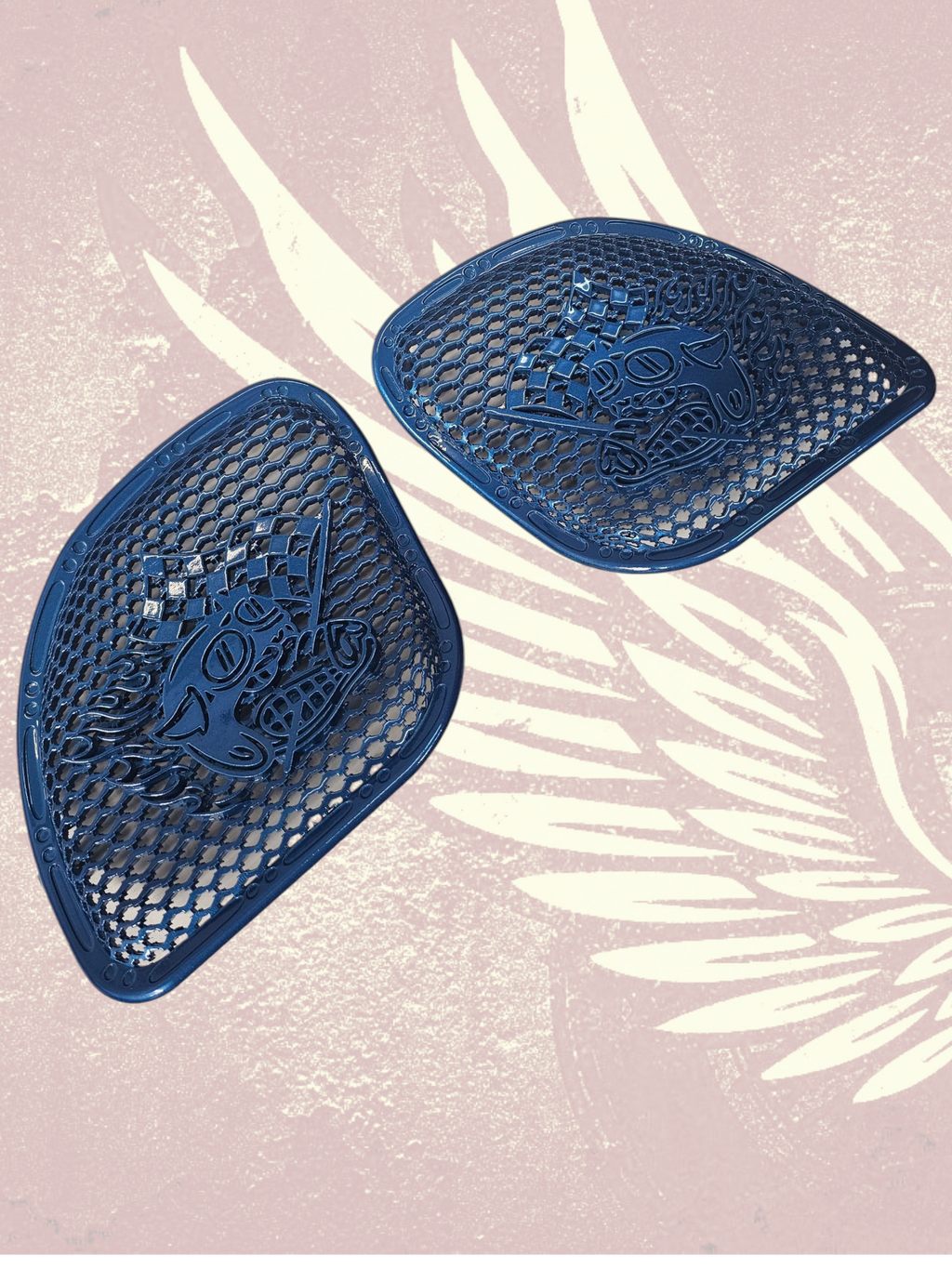 98-2024+ Road Glide 3D Fast Johnny speakers grill covers set