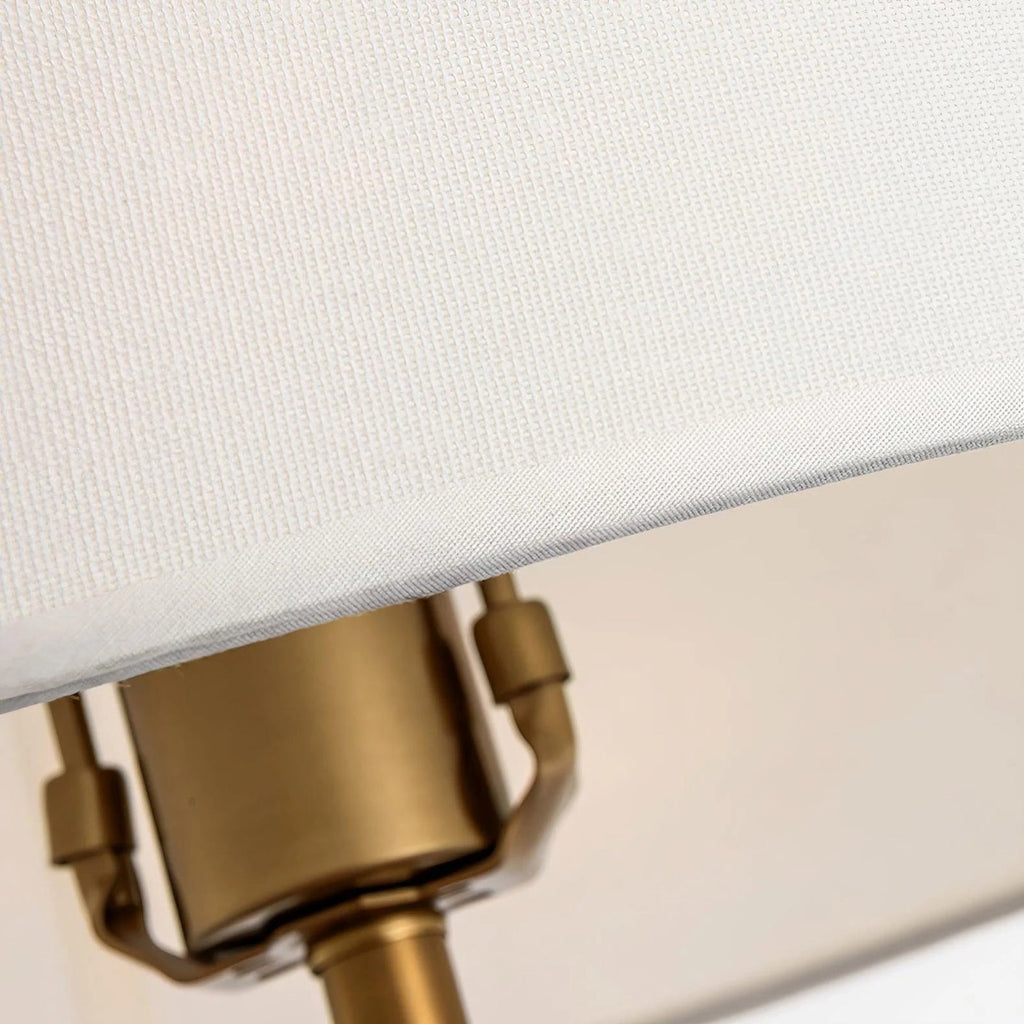 Round Metal Glass Table Lamp