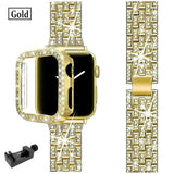 Apple Watch Bedazzled Stainless Steel Strap - Elegant Design