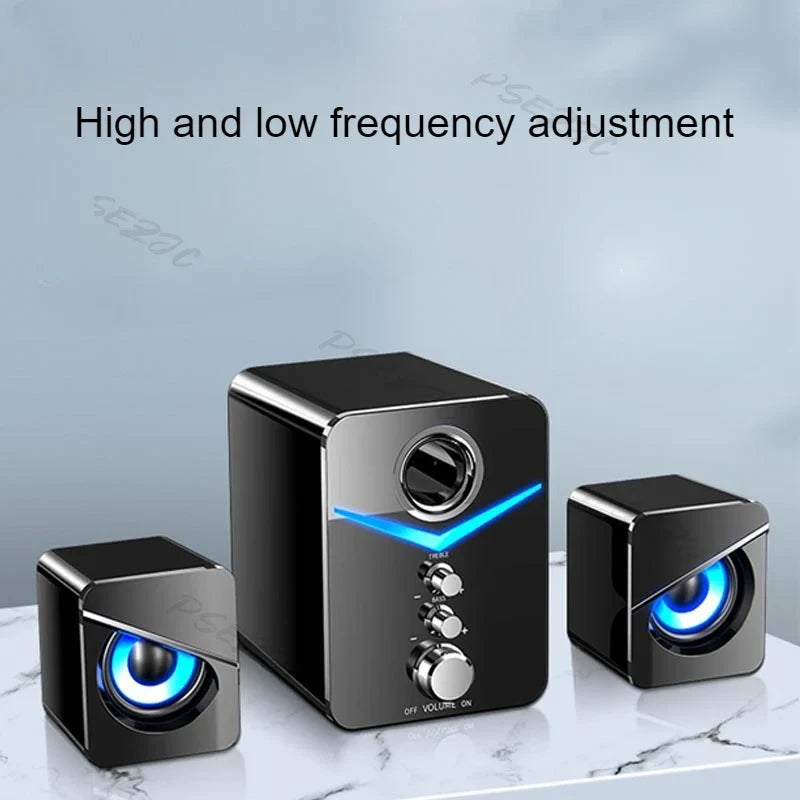 wired desktop speakers With its built-in microphone