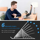 WEFOR Aluminium Alloy Portable Laptop Stand Support Base Notebook Stand For Macbook Pro Lapdesk Computer Laptop Holder Cooling