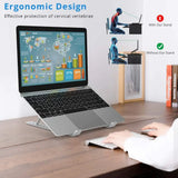 WEFOR Aluminium Alloy Portable Laptop Stand Support Base Notebook Stand For Macbook Pro Lapdesk Computer Laptop Holder Cooling