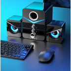wired desktop speakers With its built-in microphone