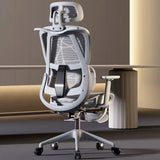 Ergonomic Computer Desk Chair Breathable Mesh Back Lumbar Support Adjustable Height Armrest Swivel Rolling Casters Home Office
