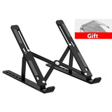 WEFOR Aluminium Alloy Portable Laptop Stand Support Base Notebook Stand For Macbook Pro Lapdesk Computer Laptop Holder Cooling