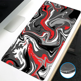 VIKAMA Black Wave Table Mat Black Game Mouse Pad Mat Anti-Slip Mat Desktop Carpet Game Handle Desktop Gadget Mouse Pad