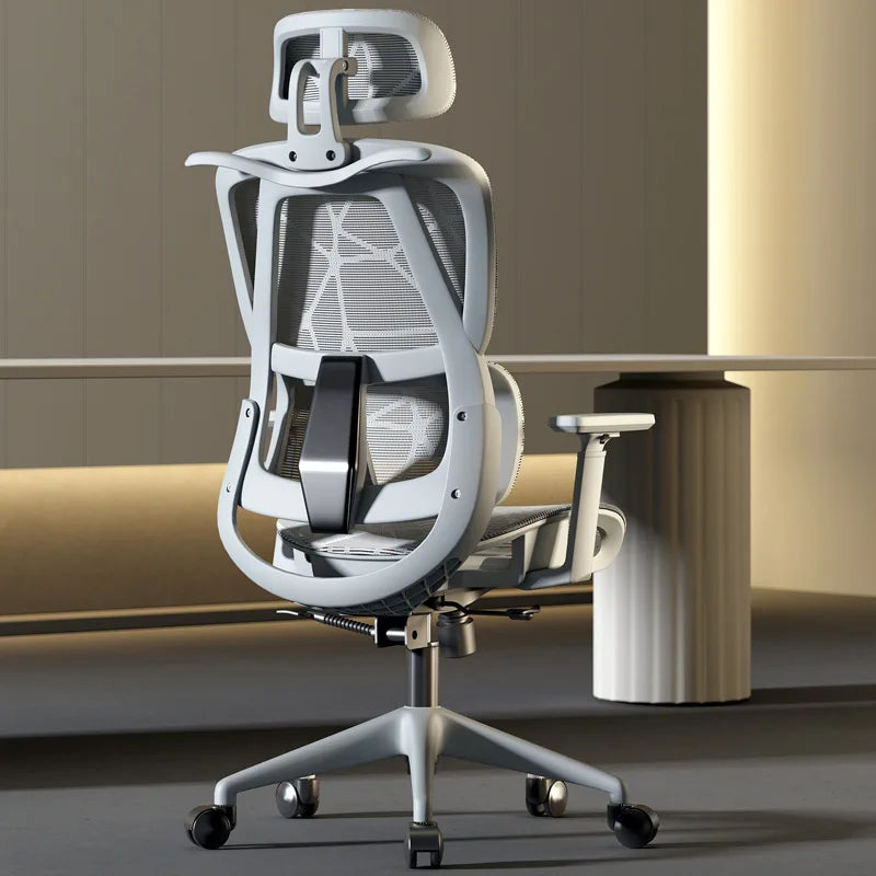 Ergonomic Computer Desk Chair Breathable Mesh Back Lumbar Support Adjustable Height Armrest Swivel Rolling Casters Home Office