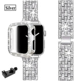 Apple Watch Bedazzled Stainless Steel Strap - Elegant Design