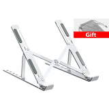 WEFOR Aluminium Alloy Portable Laptop Stand Support Base Notebook Stand For Macbook Pro Lapdesk Computer Laptop Holder Cooling