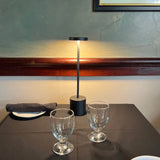 Aluminum Alloy Rechargeable LED Table Lamp | Touch Dimming Night Light for Reading and Camping