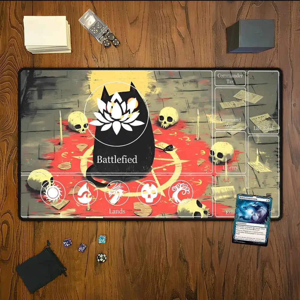 MTG The Magic Gathering Play Mouse Pad Game Design Computer Offices Mousepad Anti-slip Playmat for MTG DTCG CCG RPG Funny Rugs