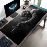 Tactical Soldier XXL Gaming Mouse Pad – Non-Slip Rubber Desk Mat with Stitched Edges & Lycra Surface for FPS Gamers