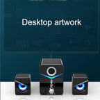 wired desktop speakers With its built-in microphone