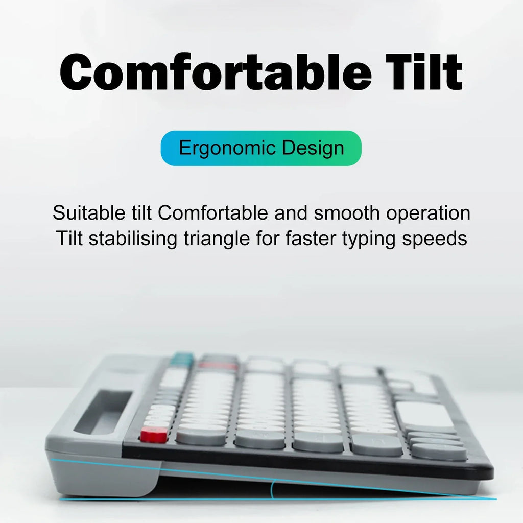 Luxuglow™ Dual-Mode 2.4G & Bluetooth 5.0 Wireless Keyboard & Mouse Combo – Rechargeable, 3-Channel, Type-C | FlipStylez LLC®