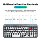 Luxuglow™ Dual-Mode 2.4G & Bluetooth 5.0 Wireless Keyboard & Mouse Combo – Rechargeable, 3-Channel, Type-C | FlipStylez LLC®