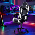 Gaming Chair for Adults, Ergonomic Computer Chair with Linkage Armrests,Height Adjustable Gamer Chair with Footrest and Headrest