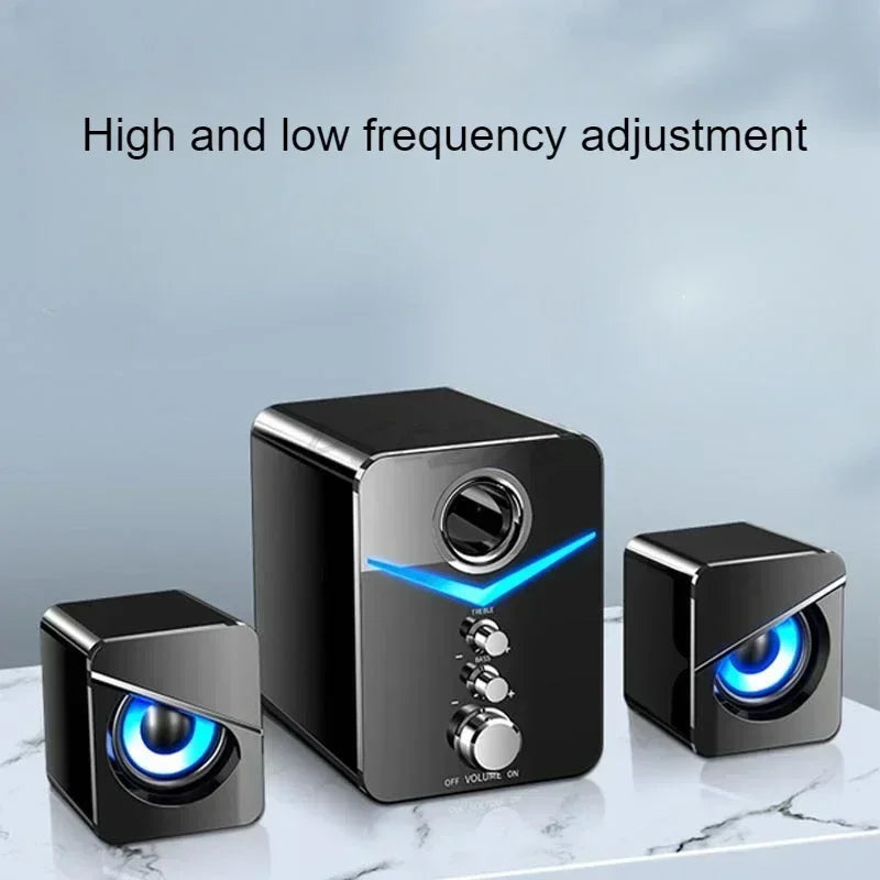 wired desktop speakers With its built-in microphone