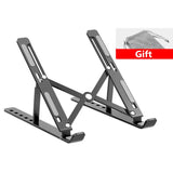 WEFOR Aluminium Alloy Portable Laptop Stand Support Base Notebook Stand For Macbook Pro Lapdesk Computer Laptop Holder Cooling