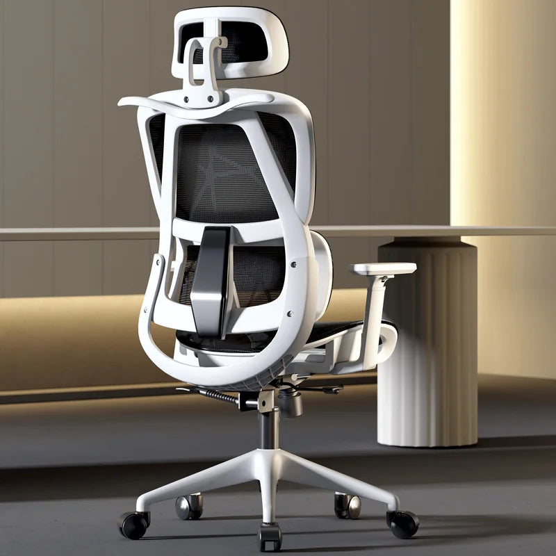 Ergonomic Computer Desk Chair Breathable Mesh Back Lumbar Support Adjustable Height Armrest Swivel Rolling Casters Home Office