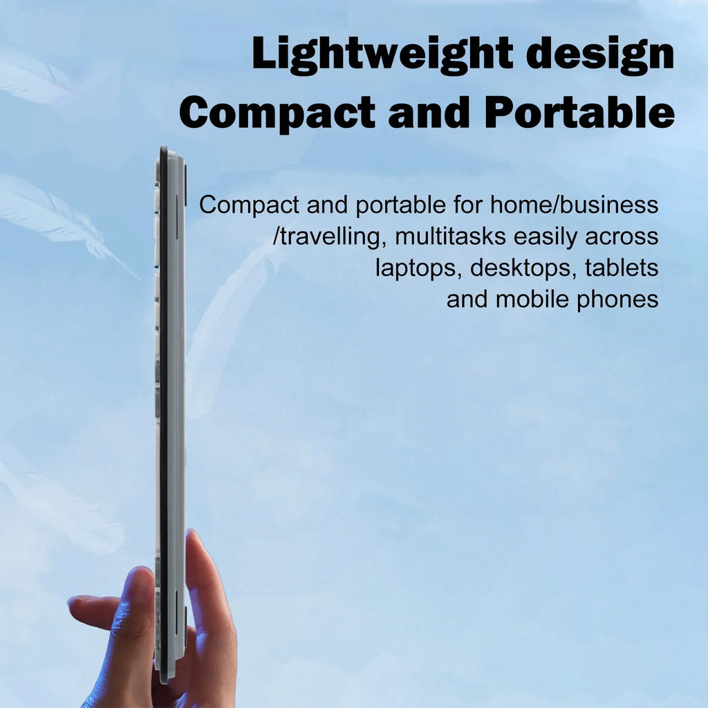 Luxuglow™ Dual-Mode 2.4G & Bluetooth 5.0 Wireless Keyboard & Mouse Combo – Rechargeable, 3-Channel, Type-C | FlipStylez LLC®