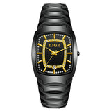 Women's White Ceramic Crystal Bracelet Watch Quartz Gift