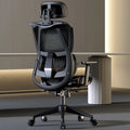 Ergonomic Computer Desk Chair Breathable Mesh Back Lumbar Support Adjustable Height Armrest Swivel Rolling Casters Home Office