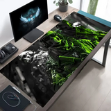 Tactical Soldier XXL Gaming Mouse Pad – Non-Slip Rubber Desk Mat with Stitched Edges & Lycra Surface for FPS Gamers