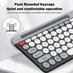Luxuglow™ Dual-Mode 2.4G & Bluetooth 5.0 Wireless Keyboard & Mouse Combo – Rechargeable, 3-Channel, Type-C | FlipStylez LLC®