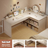 Computer desk Desktop Home bedroom Bookshelf Integrated student learning to write Corner Multifunctional office desk