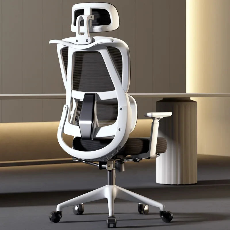 Ergonomic Computer Desk Chair Breathable Mesh Back Lumbar Support Adjustable Height Armrest Swivel Rolling Casters Home Office