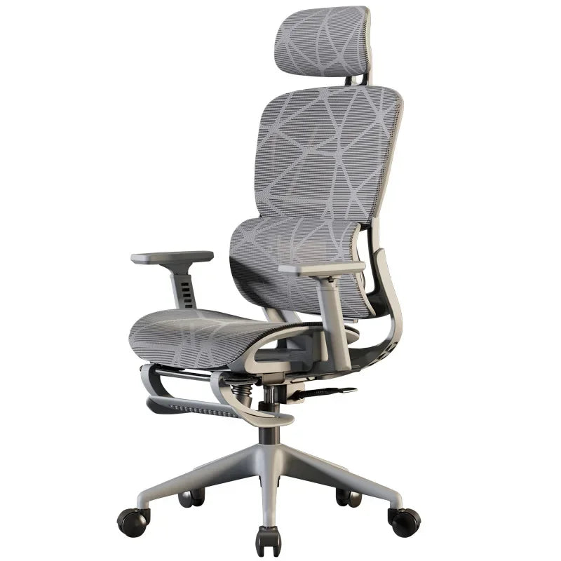 Ergonomic Computer Desk Chair Breathable Mesh Back Lumbar Support Adjustable Height Armrest Swivel Rolling Casters Home Office