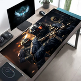 Tactical Soldier XXL Gaming Mouse Pad – Non-Slip Rubber Desk Mat with Stitched Edges & Lycra Surface for FPS Gamers