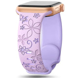 Apple Watch Silicone Band - Durable Floral Design Strap