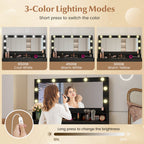 Vanity Desk with Mirror and Lights 